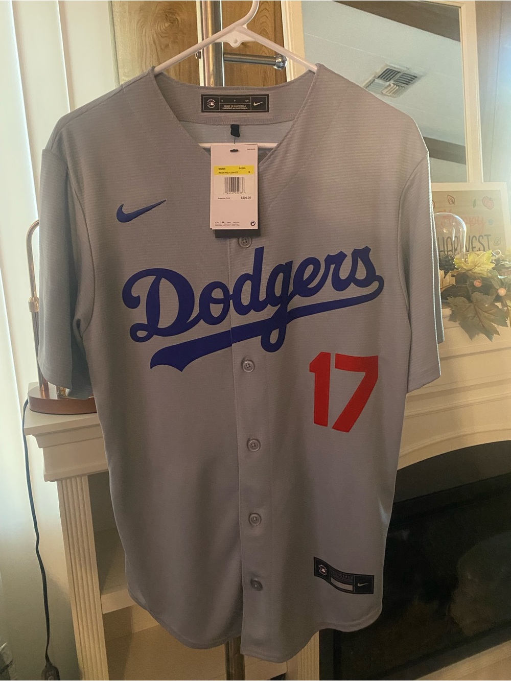 New Nike Alternate Grey Home Away Ohtani Dodgers Jersey